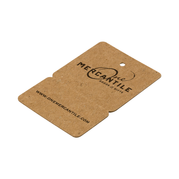 Custom Perforated Price Tags - Brown Kraft Recycled