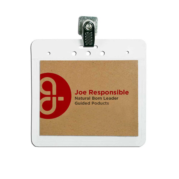 ReBadge Biodegradable Badge Holders (125 Units) - Guided
 - 1