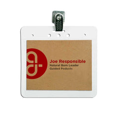 Ecological and biodegradable badge holder - Sogedex