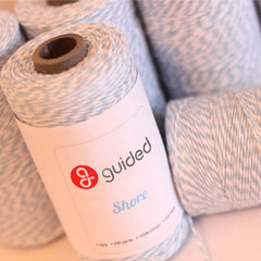 Bakers Twine - Twisted Shore Light Blue and White Twine Spool - Pair with other pastel twines