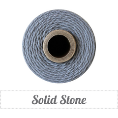 Bakers Twine - Solid Stone Gray Twine Spool - Subtle Stone