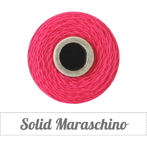 Bakers Twine - Solid Maraschino Solid Red Twine Spool - DIY Packaging