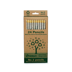 TreeSmart Recycled Newspaper Pencils (24 pack) - Guided
 - 2