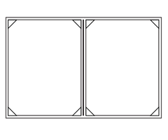 Two Pocket Menu Cover - Two Sided Menu 